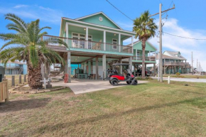 Steps to beach Golf Cart About Time Beach Retreat